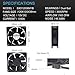 SXDOOL 120MM(120X120X38) High Speed CFM Waterproof Dustproof 12V Cooling Fan,Dual Ball Bearing 3600RPM