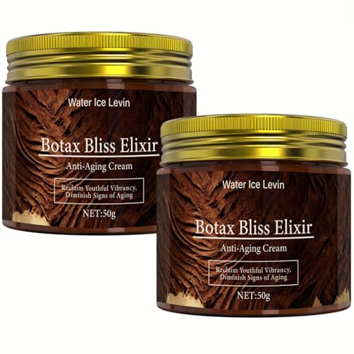 2PCS Botax Bliss Elixir Face Cream Botax Face Wrinkles Removal Serum Botax Stock Solution Facial Cream Anti Aging Face Tightening Boost Skin Reduce Wrinkles & Plump Skin Care for Women/Men