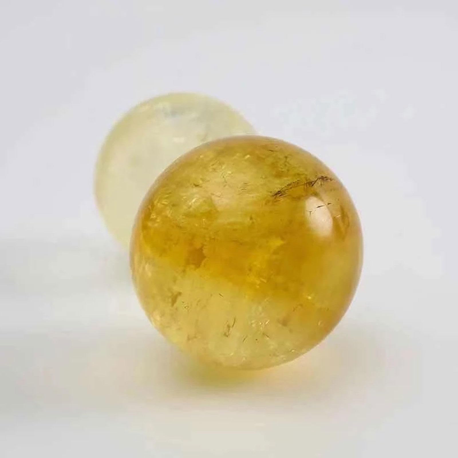 Kryształowa Kula Naturalna żółta Kryształowa Kula Ręcznie Robiona Kula Kalcytowa Do Medytacji Uzdrawiania Kryształami, Wróżenia Feng Shui,5cm
