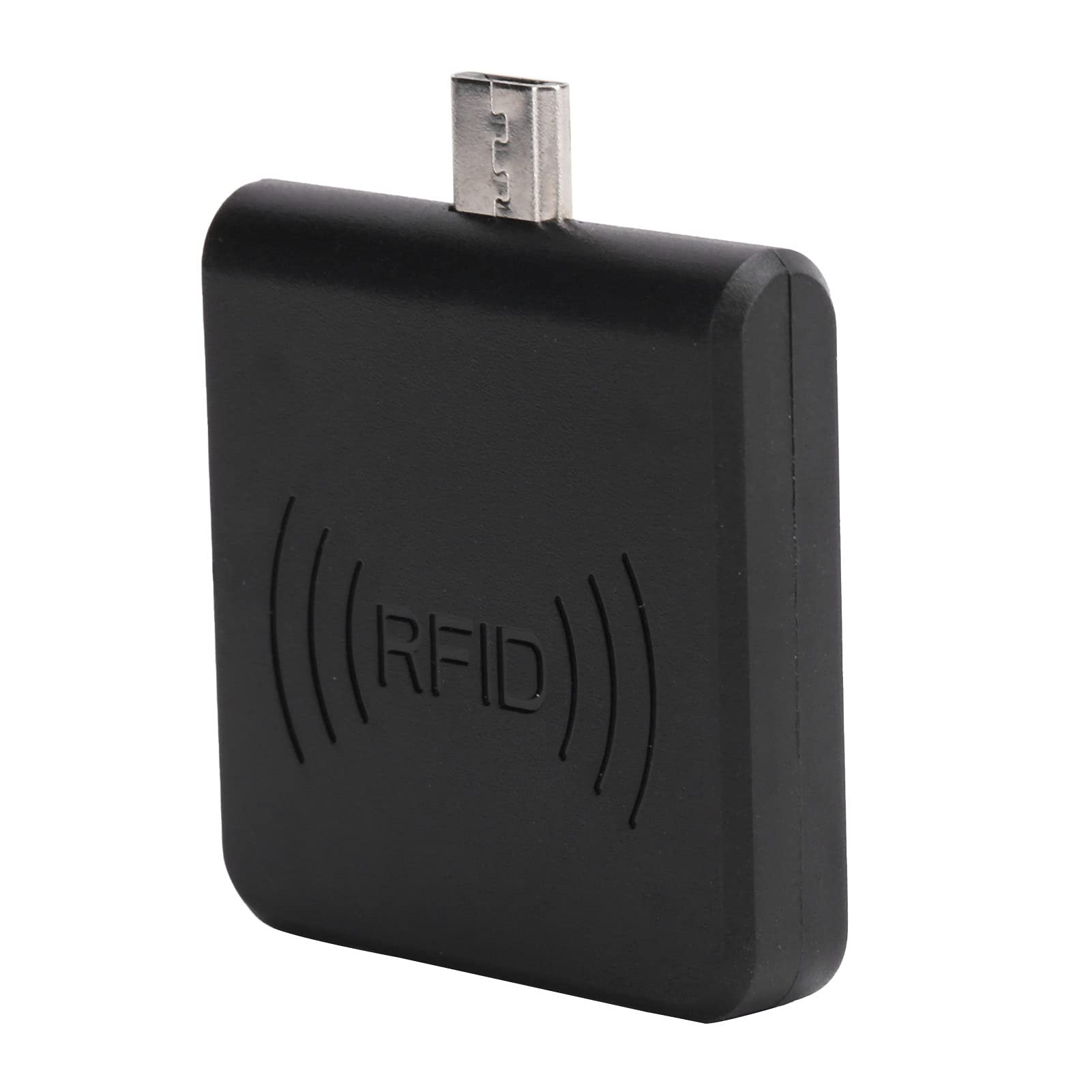 USB Mobile RFID Reader, Mobiltelefon OTG USB Portable Kartenleser Micro USB Schnittstelle UHF RFID Handheld Writer(schwarz)