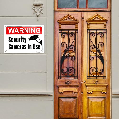 Dxsigns RE204 Large Video Surveillance Sign,No Trespassing Sign Private Property,10X7 Inches Rust Free Thick 30-Mil Aluminum,Fade Resistant,Indoor Or Outdoor Use For Home Business Cctv Security Camera  thumb #1
