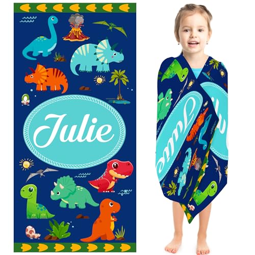 GifXify Personalized Beach Towels for Kids & Adults - Sand Free Microfiber Beach Towel with Multiple Sizes - Custom Beach Towels with Names -...