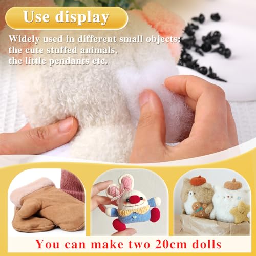 kgxulr Fiber Filling Stuffing, 225g/7.94oz Stuffing for Crochet,Stuffing for Pillows, Stuffed Animal Stuffing,Cotton for Pillow Stuffing - Thumbnail 5