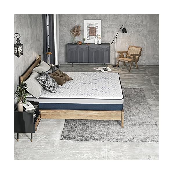 Vesgantti Lavender Mattress, 10 Inch Pocket Sprung Memory Foam Mattress - CertiPUR-US Certified/100 Night Trial - Image 6