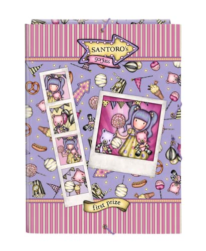 Safta - Folder Folio 3 Lapels Gorjuss Fairground First Prize 26X33,5X2,5Cm, Multicolor (522217068), multicoloured