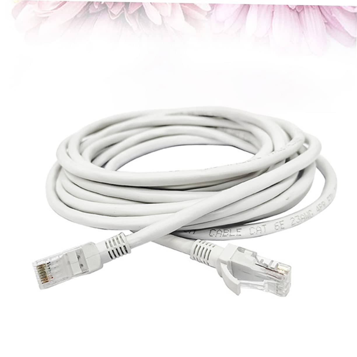 Gadpiparty Cavo Di Rete Da Metri Connettori Cavo Ethernet Per Server Router e Dispositivi Poe Bianco