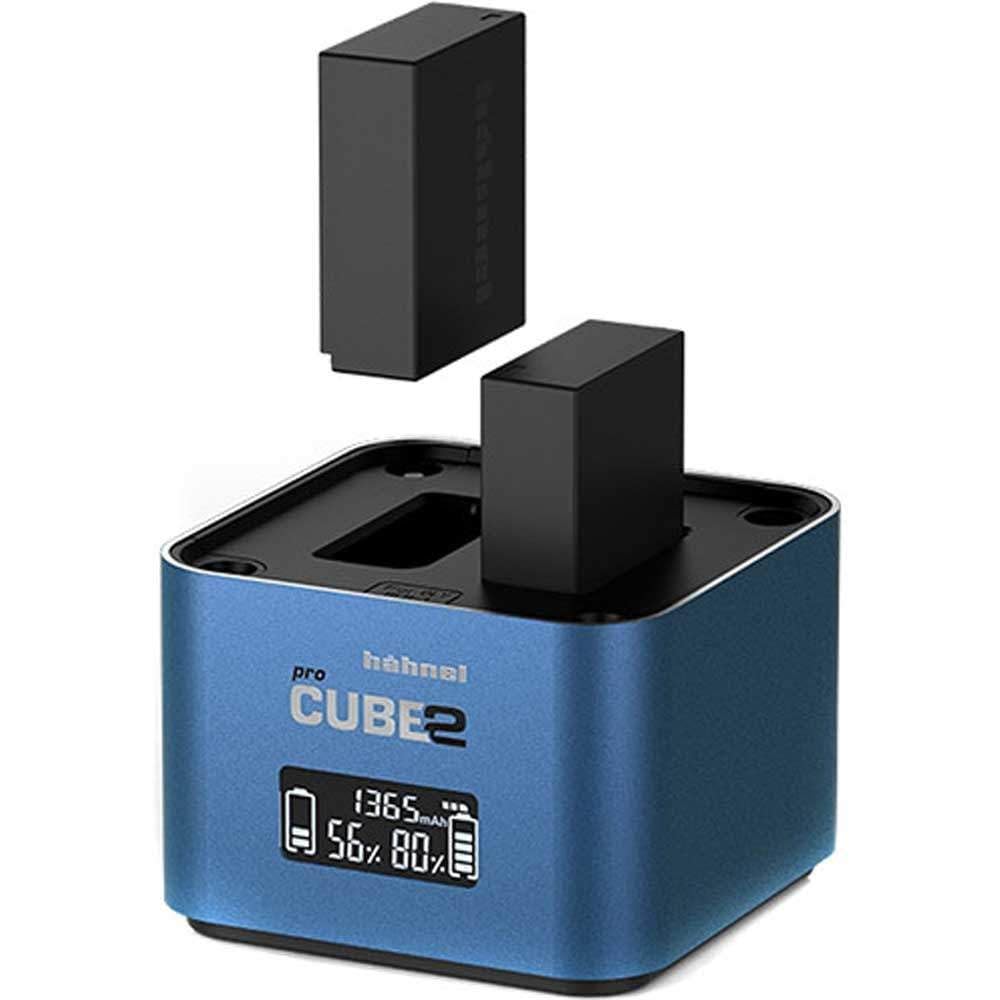 Hähnel - ProCube 2 - Duo-ładowarka DSLR - do Panasonic - wtyczka EU/UK/USA - ładowarka do baterii DMW-BLC12, BLF19 i BLK22 - wbudowane porty ładowania USB i gniazda AA