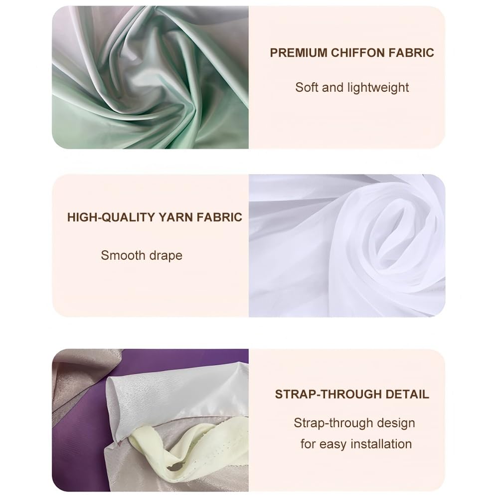 1 Pièce De Voilage De Plafond pour Mariage – Draperie en Voile pour Décoration De Cérémonie, Réception, Scène Ou Fond Photo (intérieur Et Extérieur)(0.4x10m/1.3x32.8ft)
