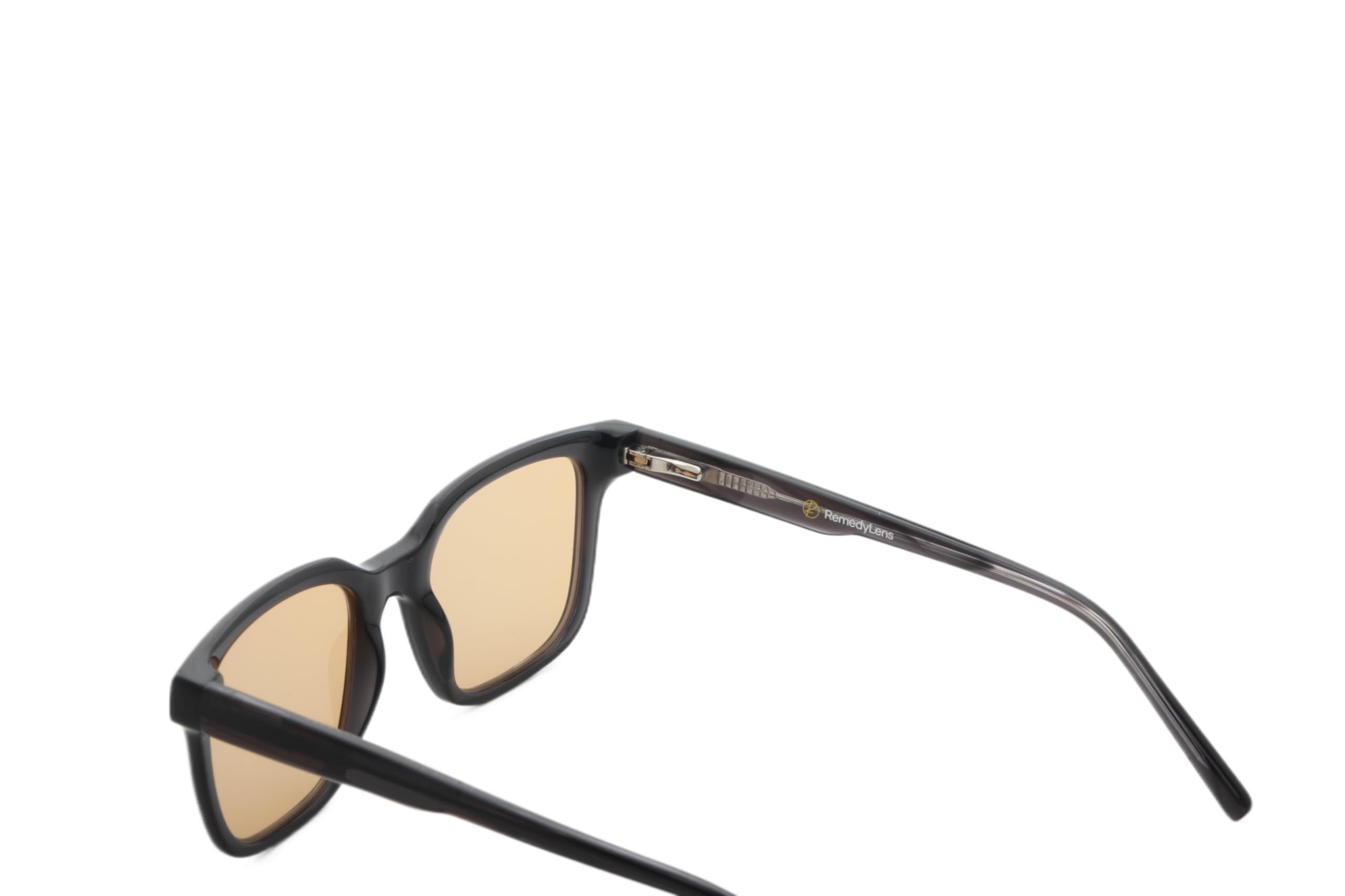 DarcyFL-41 Lunettes de soulagement de la migraine, monture noire en acétate de luxe bloquant la lumière bleue