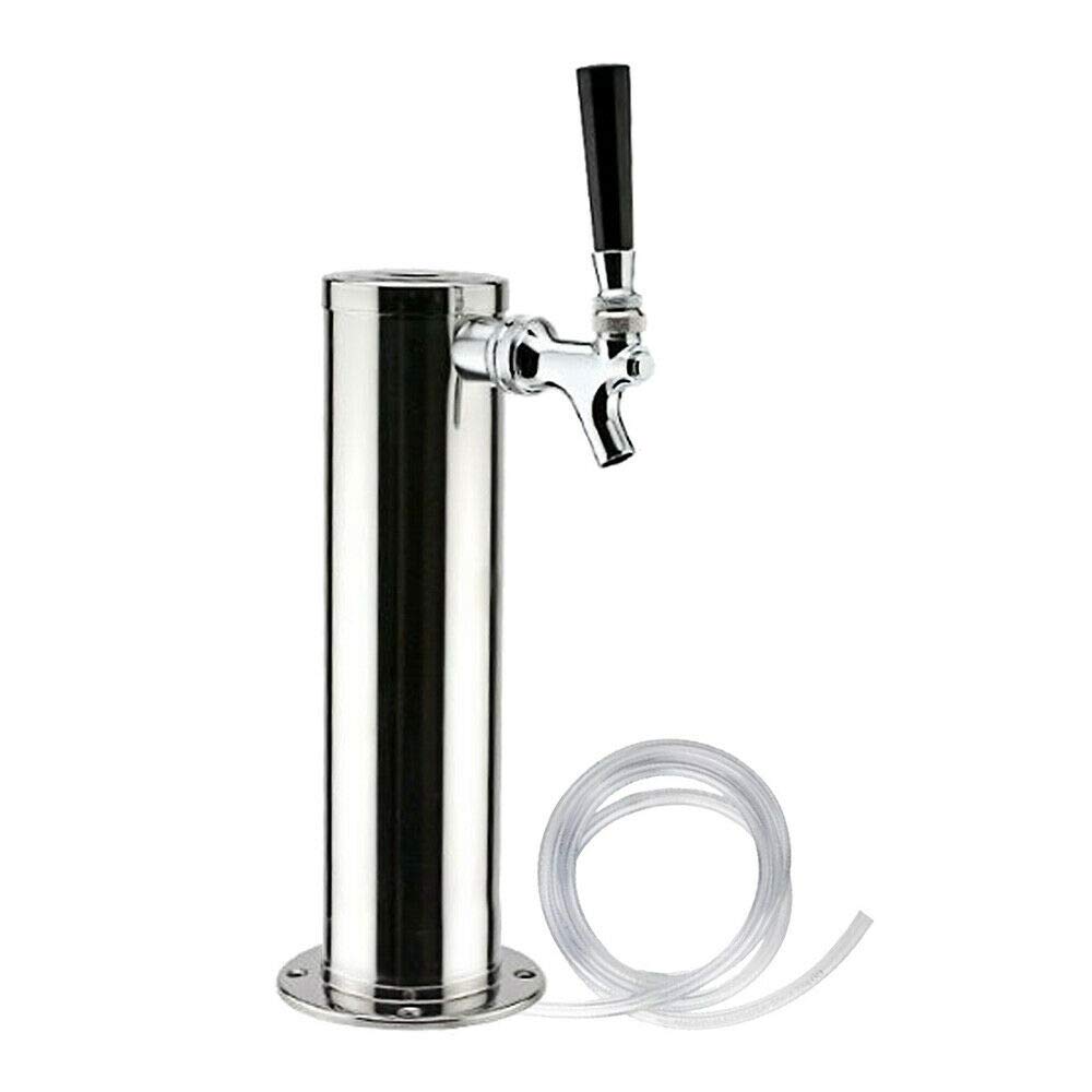 Edelstahl-Bierturm Mit 2 Zapfhähnen – Für Fassbier Zu Hause, In Der Bar Oder Im Pub