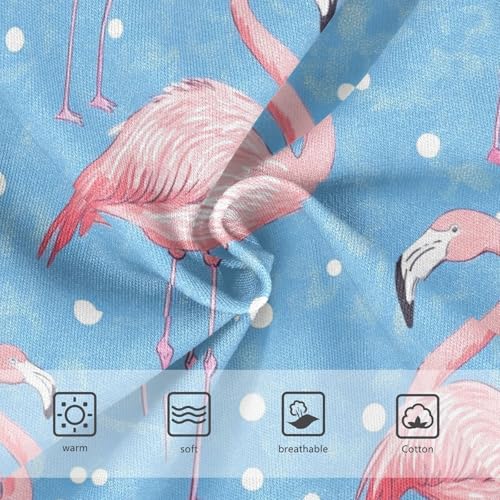 Wusikd Flamingo Pink Flamingos Girls' Underwear Cotton Blue Dots Girls Briefs Soft Toddler Underwear 2T3