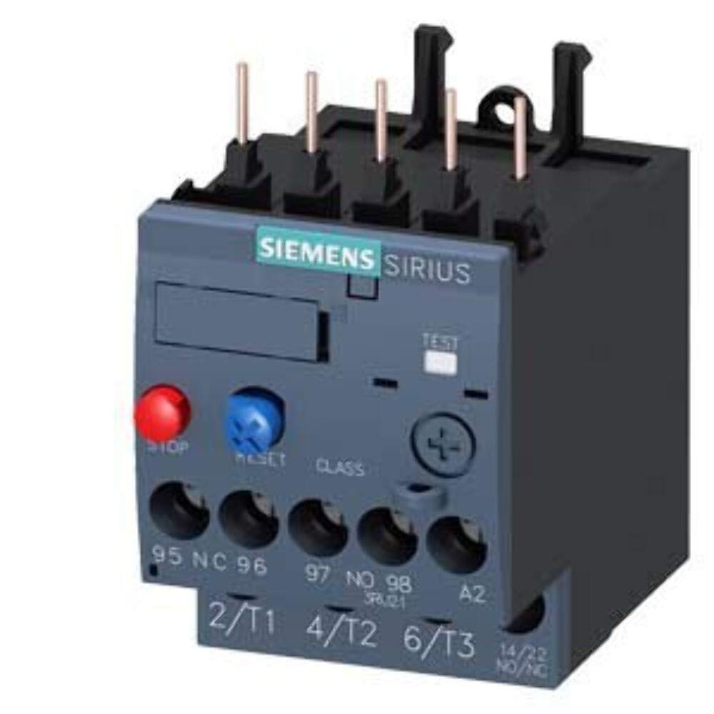 3RU2116-0CB0 | SIEMENS OVERLOAD RELAY 0.18...0.25 A THERMAL FOR MOTOR PROTECTION SIZE S00, CLASS 10 CONTACTOR