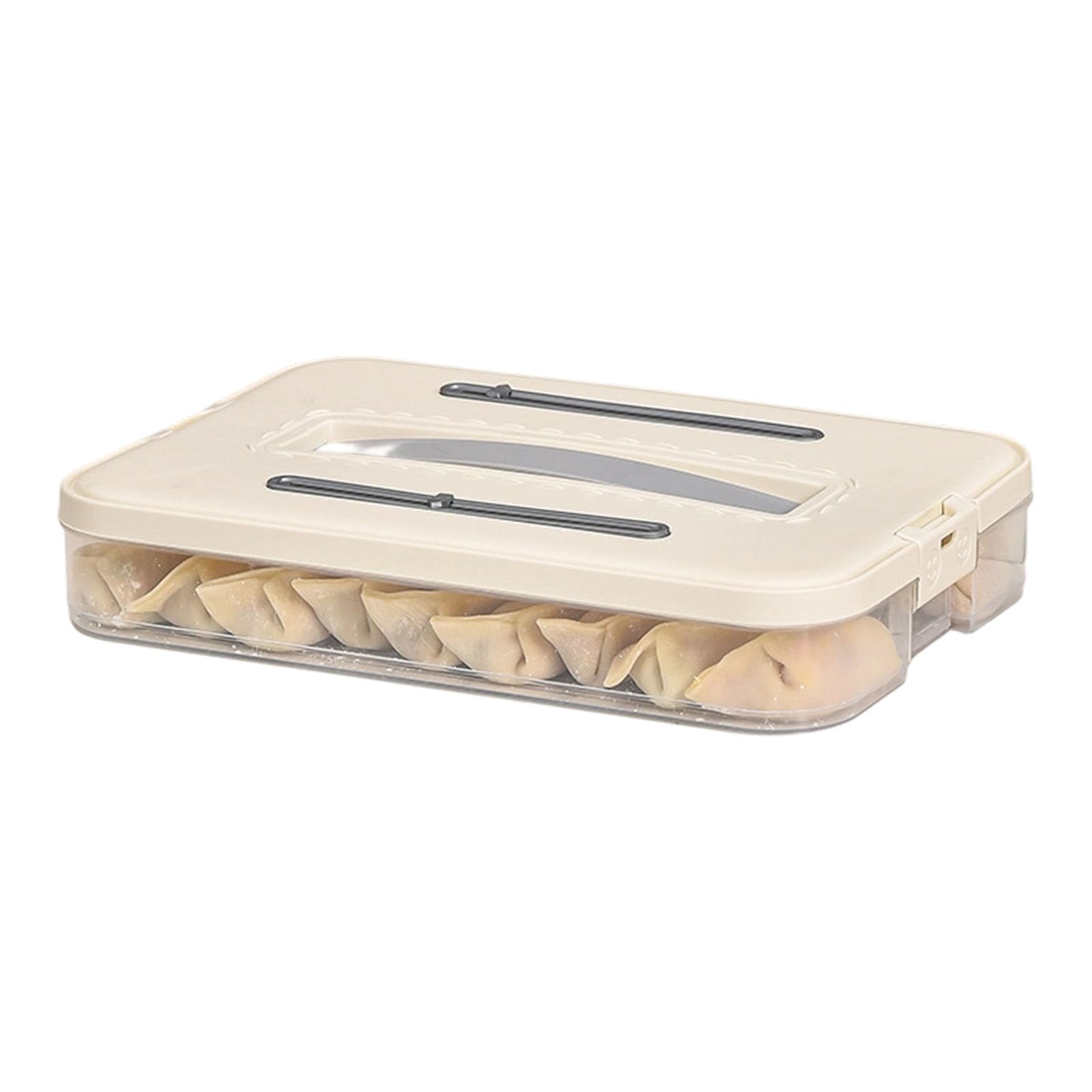 Tsophreniq Multilayer Kitchen Freezer Box Sealed Stackable Design for Dumplings Wonton Iced Food Storage Multiple Layer Freezer Storage Box