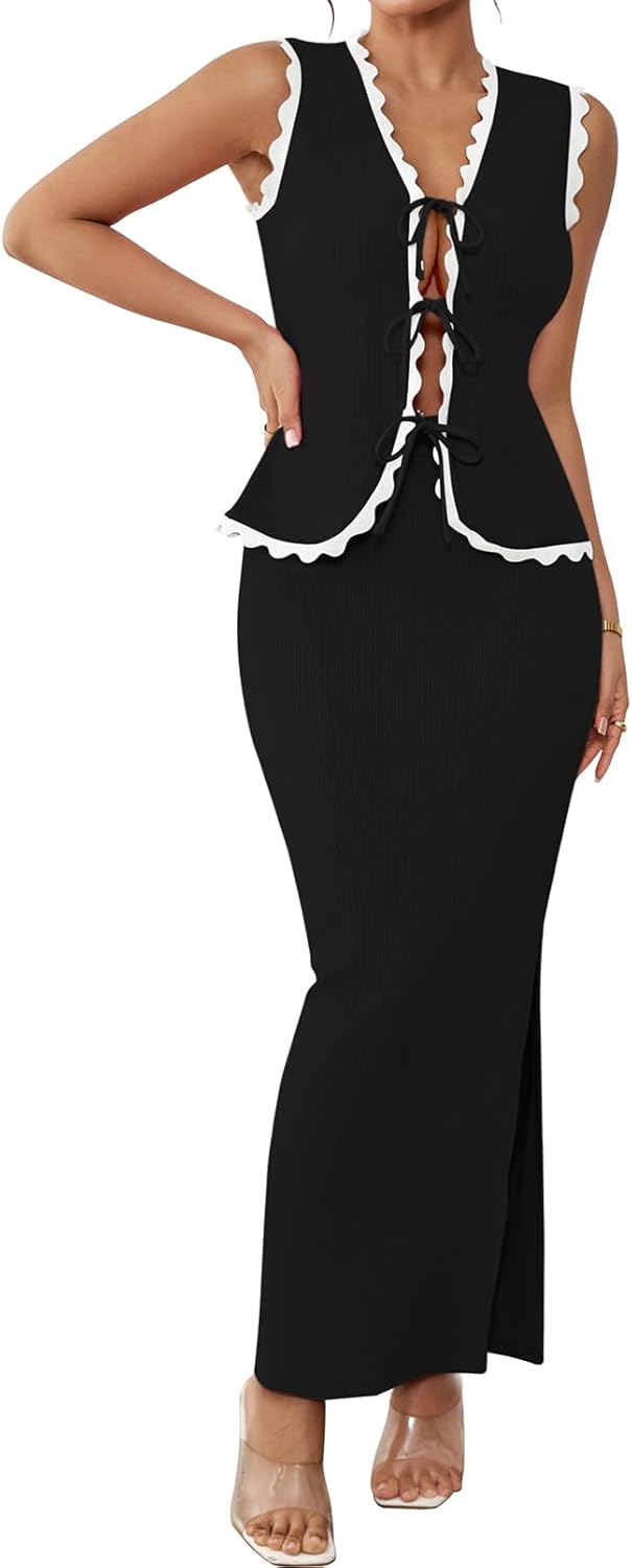 Pink Queen 2 piece outfit: crop top, high waisted skirt.