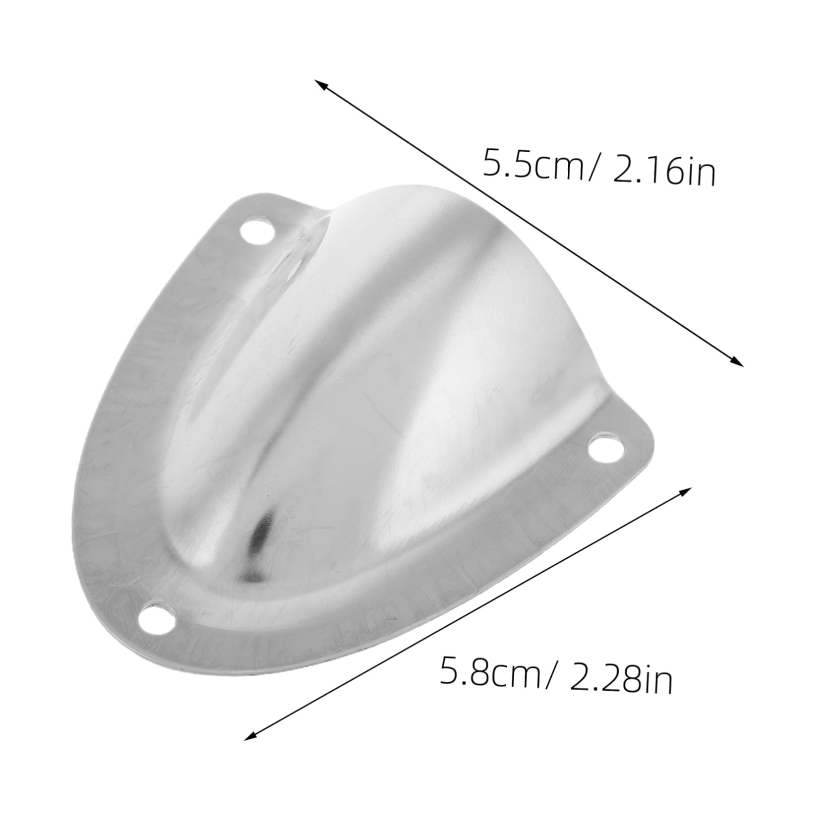 Yardwe Stainless Steel Vent Cover Set 2pcs Flat Rv Boat Automotive Roof Tank Air Vent Plate Grille