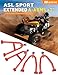 Front Upper & Lower A-Arms for 2003–2004 Suzuki Quadsport LTZ400 – Heavy-Duty Chromoly Tubular Steel with Needle/Roller Bearings