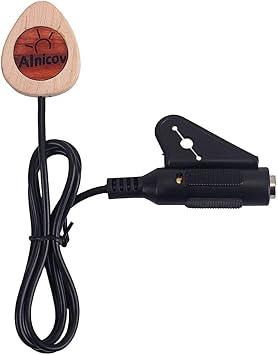 Alnicov Guitar Pickup Wood Piezo Contact Microphone Pickup For Guitar Violin Banjo Mandolin Ukulele Guitar,maplewood