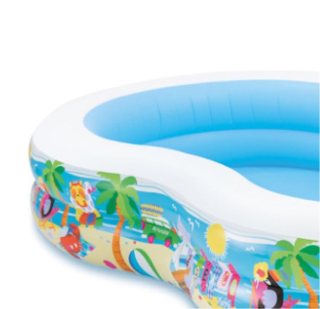 piscina gonfiabile, Piscina gonfiabile rettangolare, piscina for famiglie, da giardino, fuori terra, estiva for bambini