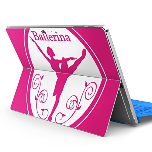 igsticker Surface pro7 (2019) pro6 pro2017 pro4 専用 スキンシール サーフェス ノートブック ノートパソコン カバー ケース フィルム ステッカー アクセサリー 保護 014724 バレエ シルエット