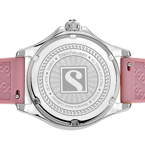 Arbon Collection Stainless Steel Pink Women's Watch with Extra Silicone Band4