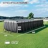 INTEX 26357MZ 20ft x 10ft x 52in Ultra XTR Deluxe Rectangular Above Ground Swimming Pool Set, Includes 1500 GPH Sand Filter Pump, SuperTough Puncture Resistant, Rust Resistant, Easy to Assemble