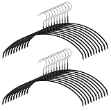 マワ すべり落ちない ハンガー 人体ハンガー ドイツ製 20本組 116066 ブラック 40×22×1cm 3120 10年保証