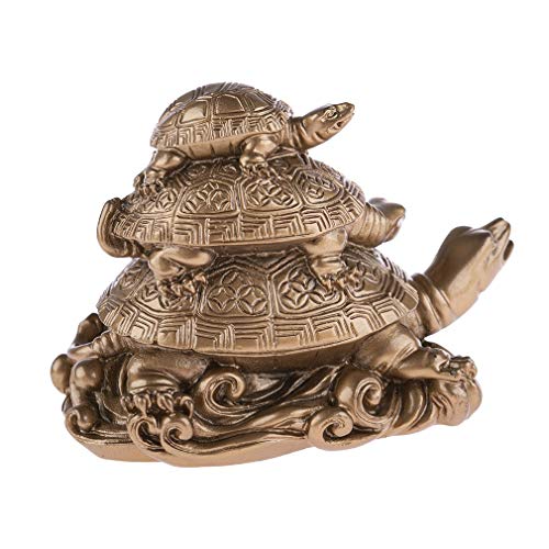 Lachineuse - Statuetta 3 tartarughe Feng Shui