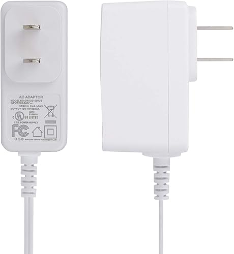 Miniatura 3 de Dericam Adaptador de fuente de alimentación de 12 V 1 A CC para cámara de seguridad IPCCTV, cable de alimentación de CA a CC de 5 pies4.9 ft,
