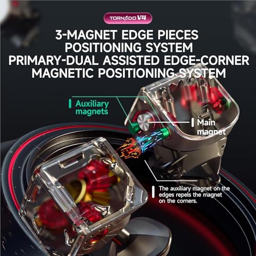 Image of HAWKISTER 6+ Years Qiyi X-Man Tornado V4 3X3 Magnetic Cube (Flagship Edition)