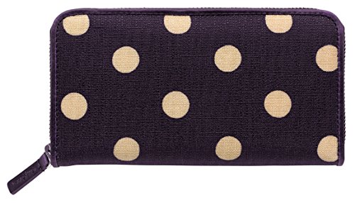 Nuova Bottone A Pois Decorato Cerniera Portafoglio In Uva