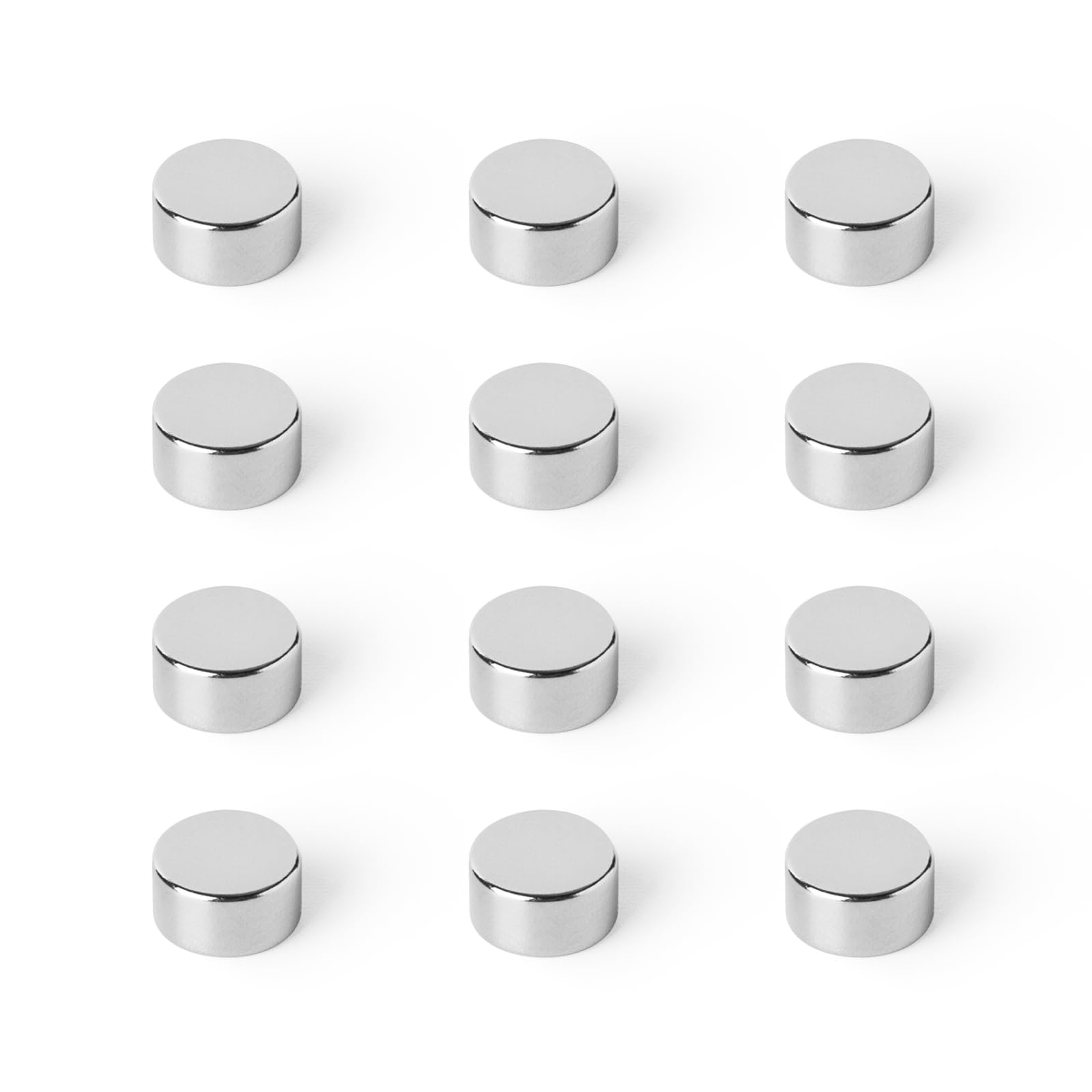 Strong Magnets Neodymium Magnet - Round 10 x 5 mm - Pack of 5 - Extra Strong Holds up to 2.7 kg - For Magnetic Board, Fridge, Whiteboard, Notice Board, Office