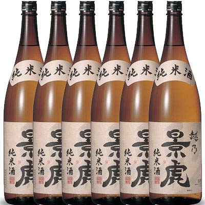 越乃景虎1升瓶６本セット 楽天市場】ケース販売 越乃景虎 純米酒 1.8L×6本 【送料無料