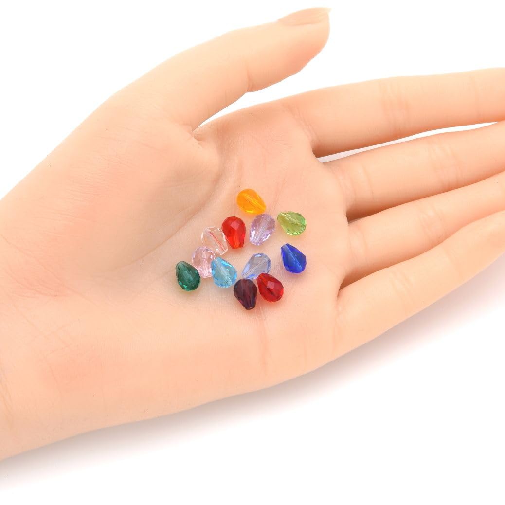 Amazon.com: 100pcs Adabele Austrian 8mm Faceted Teardrop Loose