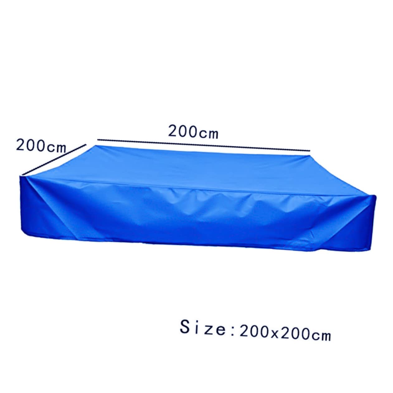 Sandkastenabdeckung aus Oxford Gewebe 200x200cm, Blau