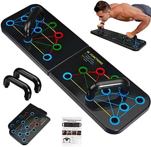 Upgraded Push Up Board, Emurdyon 22 in 1 Home Workout Equipment, Strength Training Pushup Stands, Chest Muscle Exercise Professional Equipment Strength Training Arm Men & Women Weights, Gift for Boyfriend