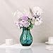 Hand Blown Green Glass vase, Decorative Wide Mouth Glass vase for Home Living Room, Fireplace Decorations, Table centerpieces, entryway Tables and Wedding Decorations.