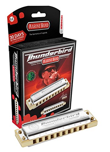 (LLF) - Hohner Inc. M2011BXL-LF Marine Band Thunderbird Harmonica, Key of Double Low F
