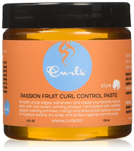 blueberry curl control jelly - Curls Passion Fruit Curl Control Paste - For Edges and Frizzy Hair - Dry, Frizzy, Textured Hair - 4 Fl Oz