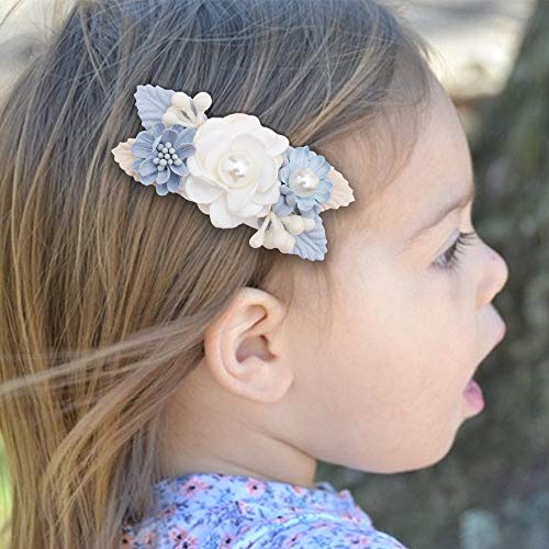 Cherrboll Flower Hair Clips Set 3Pcs Floral Hair Bow Accessories For Baby Girl Toddles Teen Gifts #TOP2