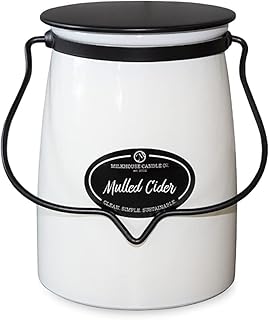 Milkhouse Candle Company - Mulled Cider - Creamery Collection - 22oz Single Cotton Wick Soy Candles with Beeswax - Long Burn Time, Made in The USA - Non Toxic, Premium Scented Candles