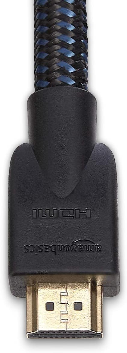 Amazon Basics Nylon-Braided 4K, 18Gbps HDMI to HDMI Cable, 25 Feet, Case of 12