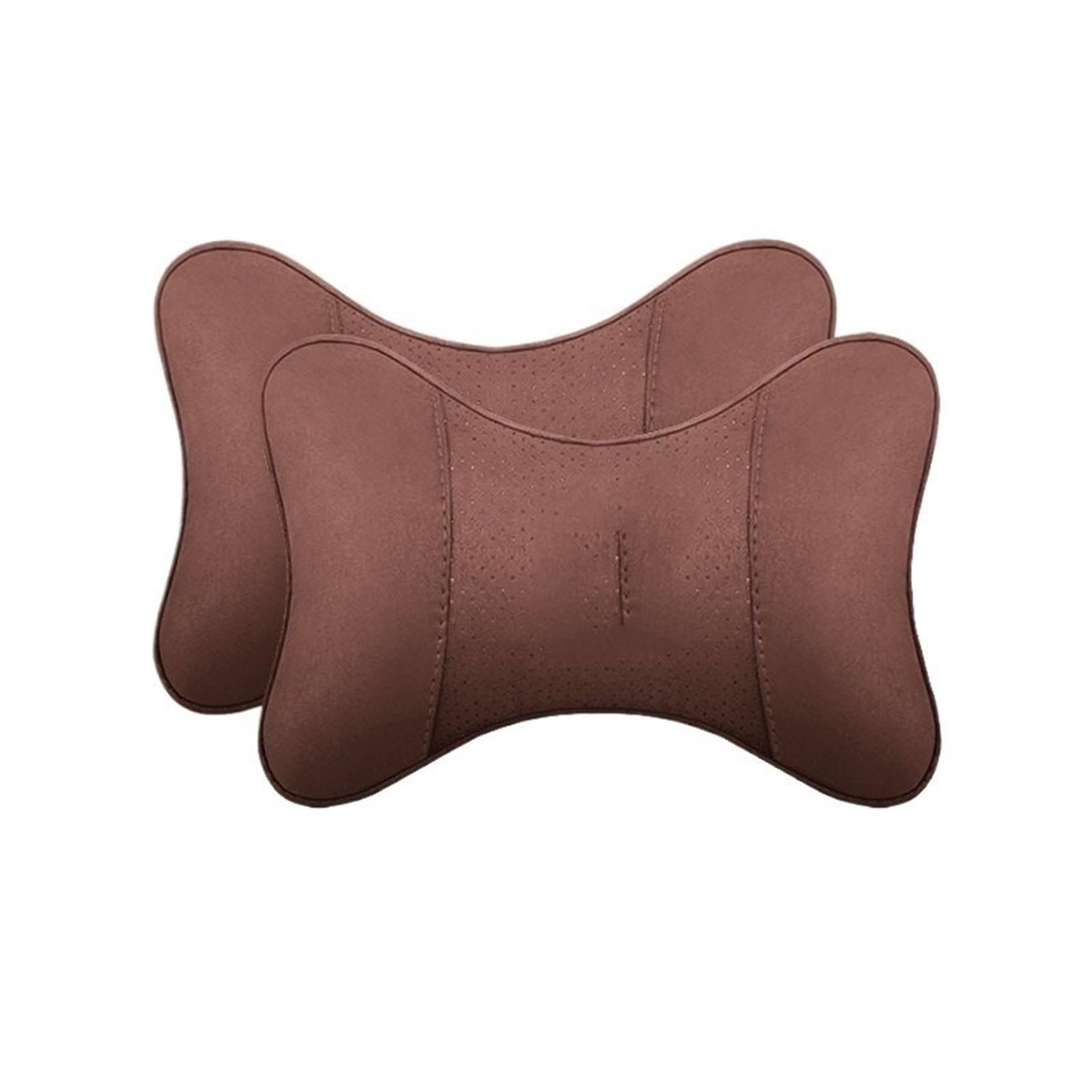 Poggiatesta per seggiolino auto Adatto per Tesla modello 2 pezzi Cuscini poggiatesta per seggiolino auto Supporto per collo Proteggi cuscino(2pc-brown)