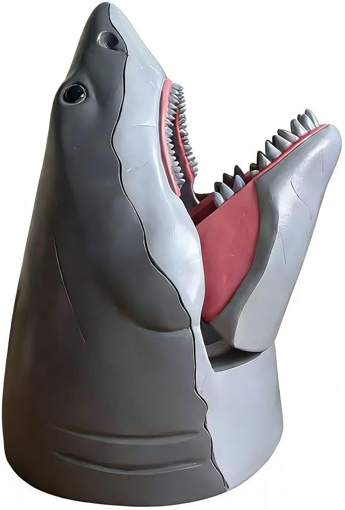 Brand New Shark Shape Storage Box Popcorn Chipps Candy Storage Bucket Decorative Organizers for Family Gathering