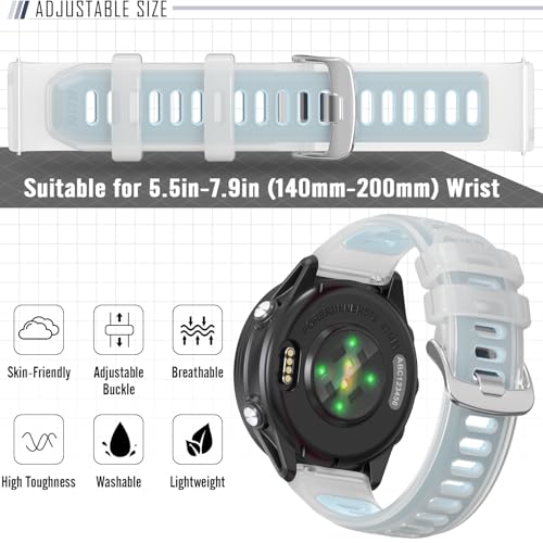 Correa deporte silicona para Garmin 22 mm miniatura 3