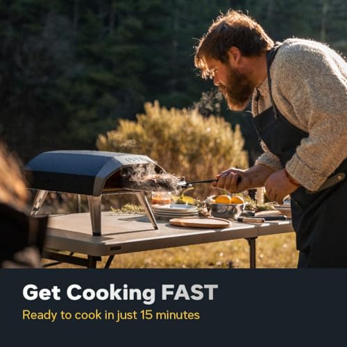 Image of Ooni Koda 12 Gas Pizza Oven & Peel Bundle - 28mbar Propane Outdoor Portable Oven For Fire and Stonebaked 12 Inch Pizzas in 60 Seconds, Includes 12 inch Pizza Peel and Gas Hose & Regulator