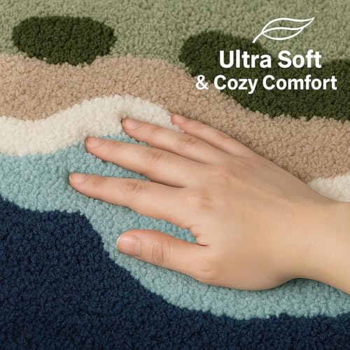 Image of Luxe Home Super Soft Canada Cloud Bath Mat Non-Slip Machine Washable Bathroom Mat for Home, Bedroom and Living Room (40x60 cm) - Pack of 1