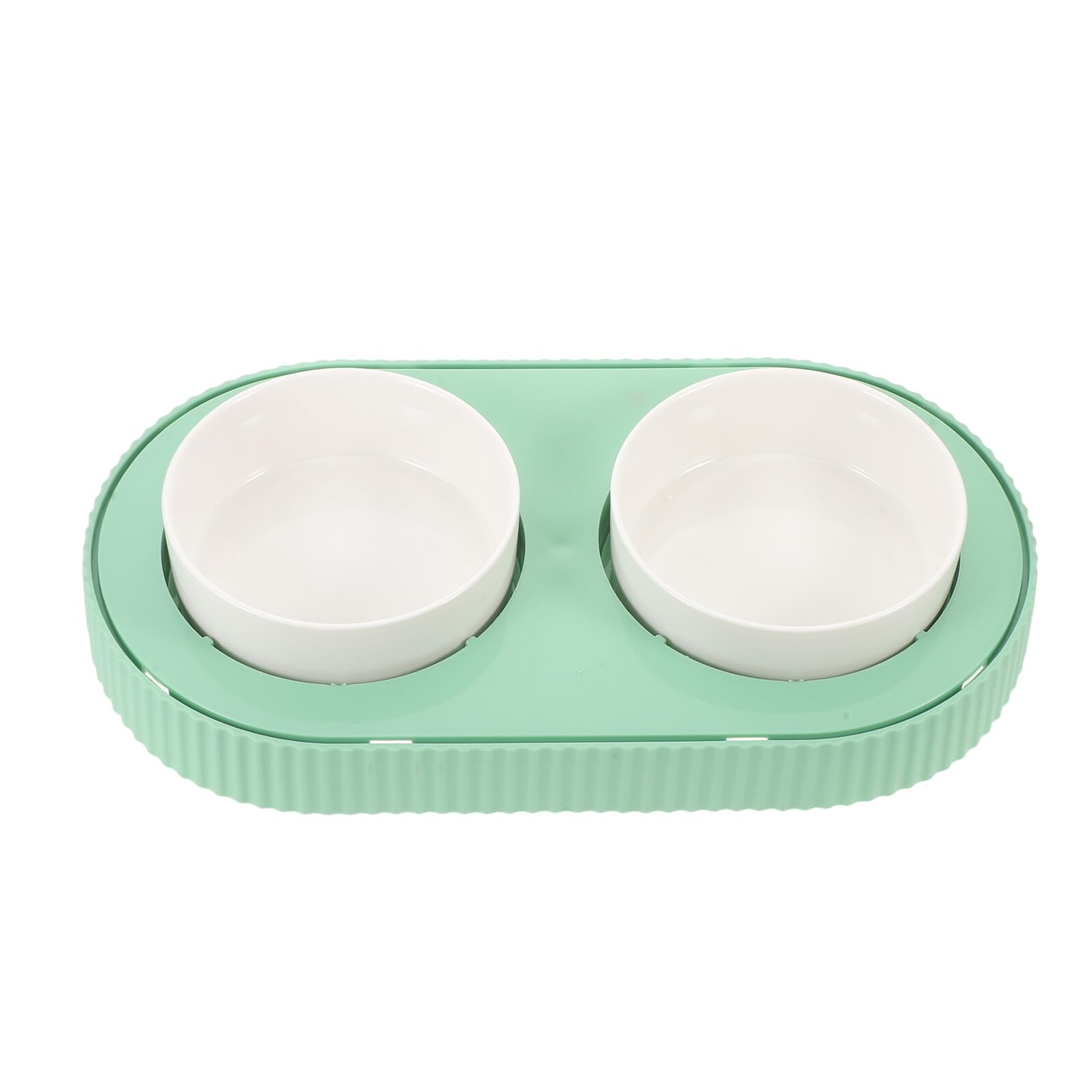 Levemolo Ciotola Riscaldata per Gatti in Ceramica Doppia Rimovibile USB Ciotole per Cibo e Acqua Antiscivolo Resistente Macchie e Odori per Inverno e Animali Domestici