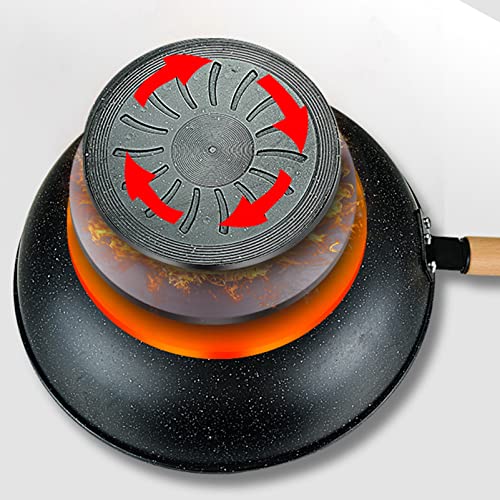 Wok de acero carbono sin recubrimiento miniatura 3