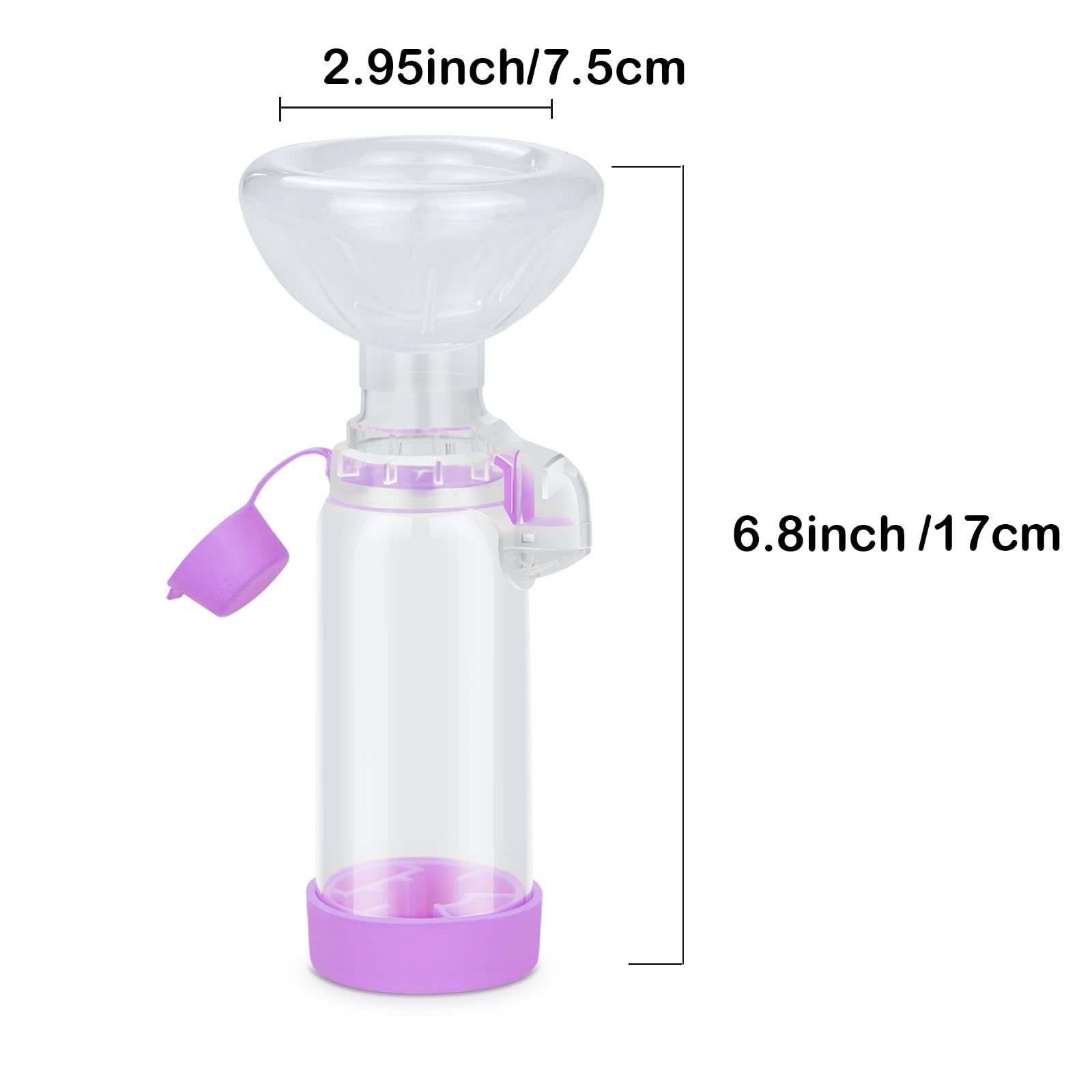 Inhaler Aerosol Chamber for Dogs Inhaler Spacer for Giving Medicine to Your Pet-Helps Dog with Breathing & Delivering Medication Fits (for Dog)