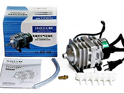 Hailea Air Compressor - ACO-208 - - Suite 15 Connection - Aquarium Fish Tank